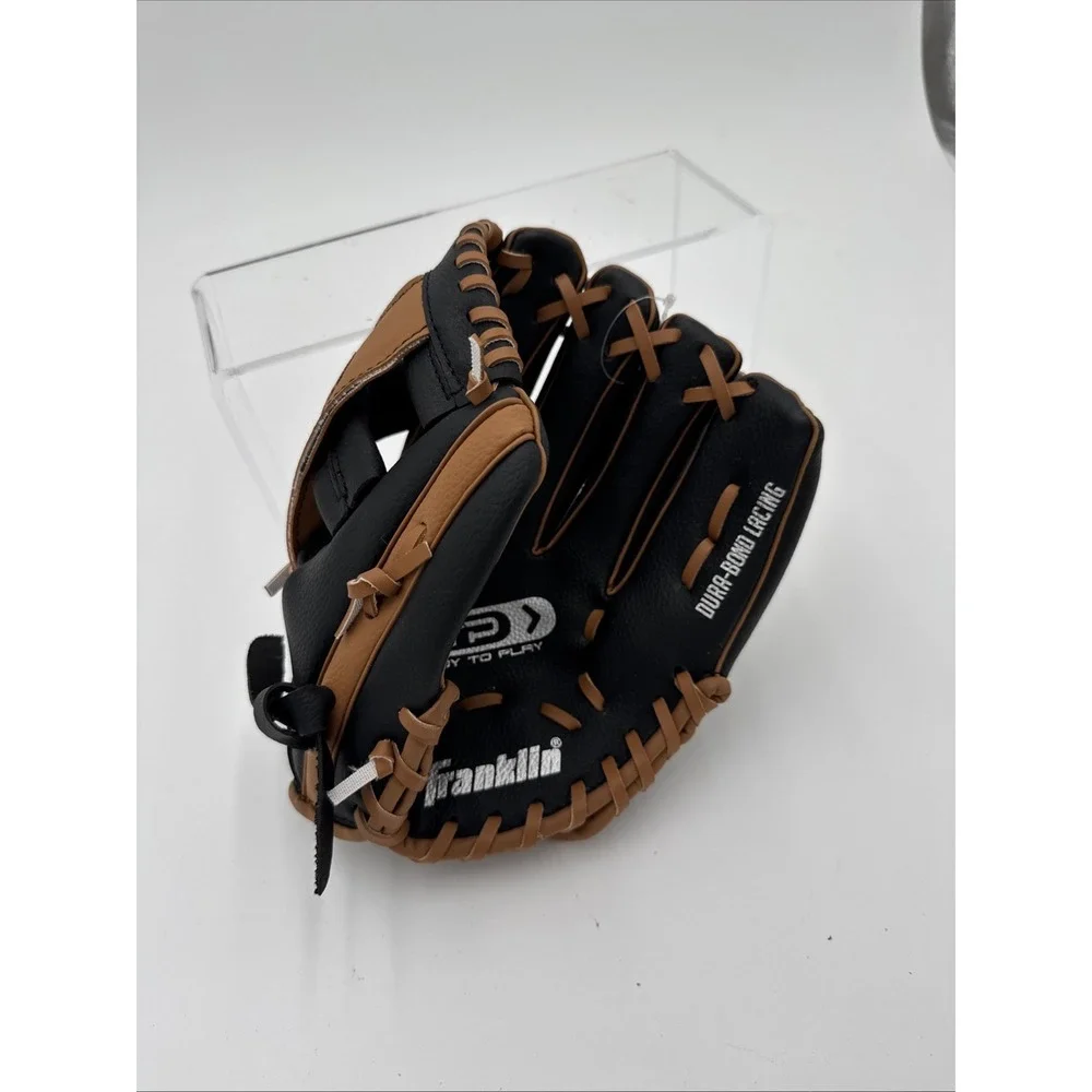 Baseball Glove Right Hand Throw Youth ‎ Franklin 9.5 Inch Black and Brown